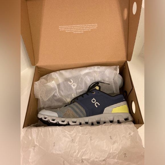 ON Running Sneakers Navy and Graphite Athletic Sz 9.5(men) Cloud X Shift - Picture 16 of 16